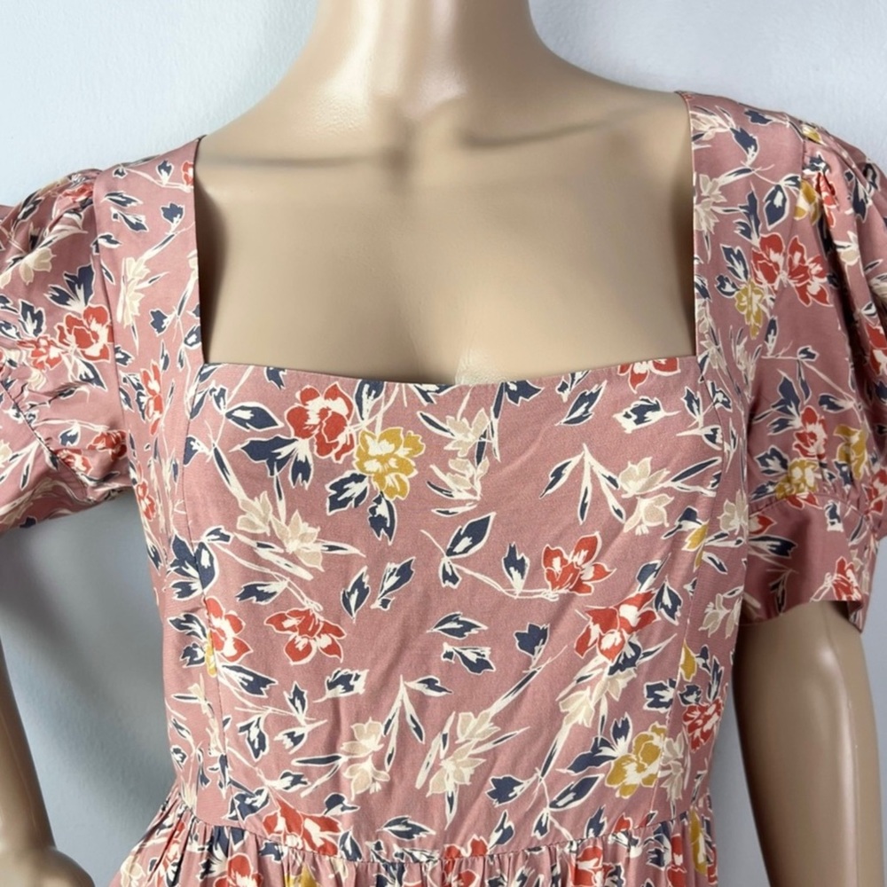 NEW YUMI KIM PINK FLORAL PRINT MIDI DRESS - Picture 4 of 9